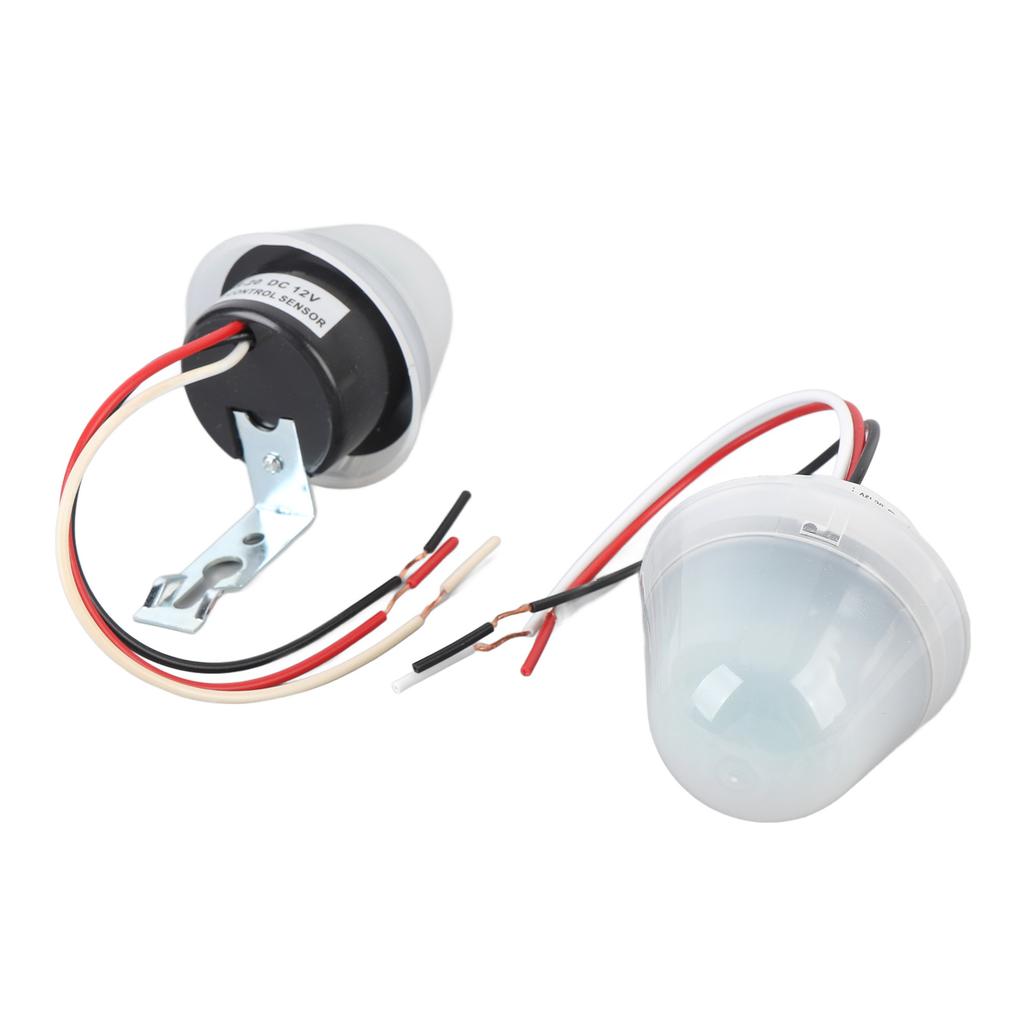 2 Pcs Photocell Light Control   10A Rainproof Sensitive Auto On Off Light   for Outdoor Garden