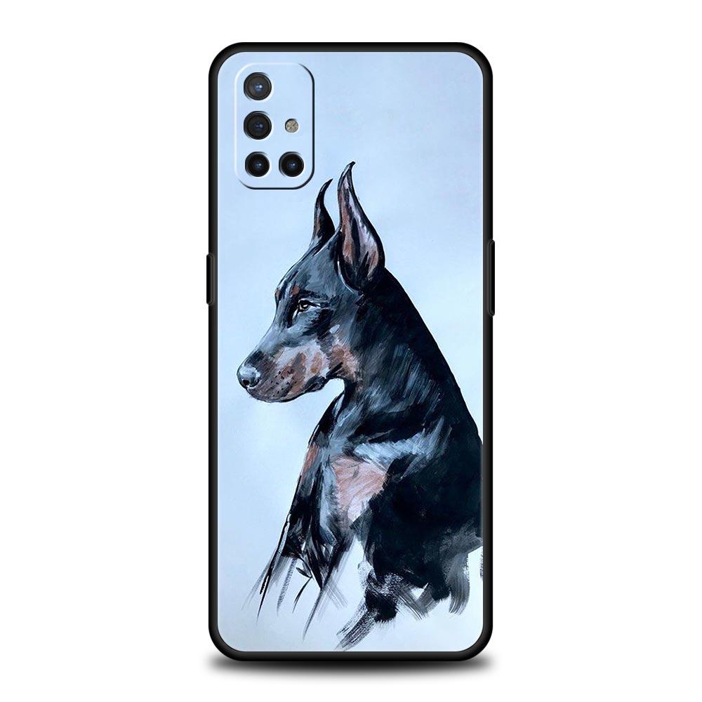 Doberman Dog Phone Case For Oneplus 13R 13 12R 11 10T 10R Nord N100 N200 N10 10 9 9R 9RT CE 3 2 Z Pro 5G Soft TPU Cover Fundas