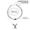 Maillard Style Tiger Eye Stone Pendant Y-shaped Thin Chain Sweater Necklace Women's Fashion Adjustable Rope Chain Daily Jewelry
