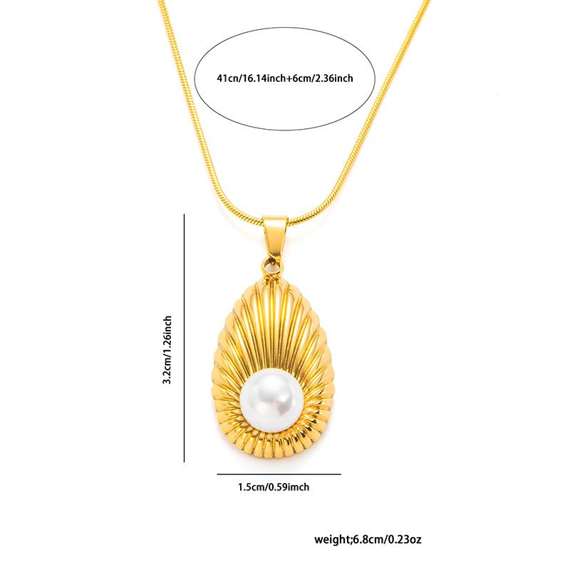 Fashion Stainless Steel Pearl Earrings For Women Geometric Irregular Metal Stud Earring Trendy Jewelry Gift