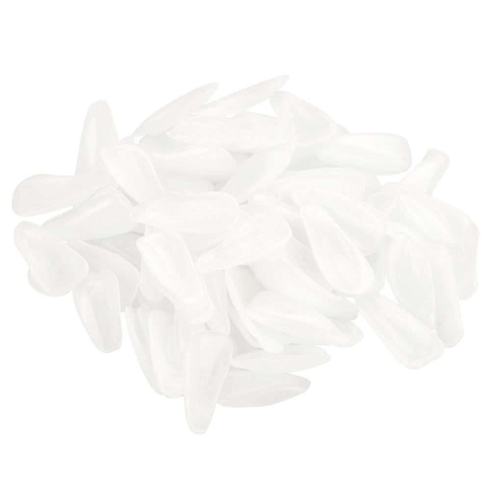 70Pcs Bag Resin Upper Lower Temporary Teeth Crown For Dental Oral Care(White  Lower)