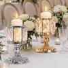 European Style Candlestick Cylinder Candle Cup Creative Crystal Candle Holder  Desktop Decor