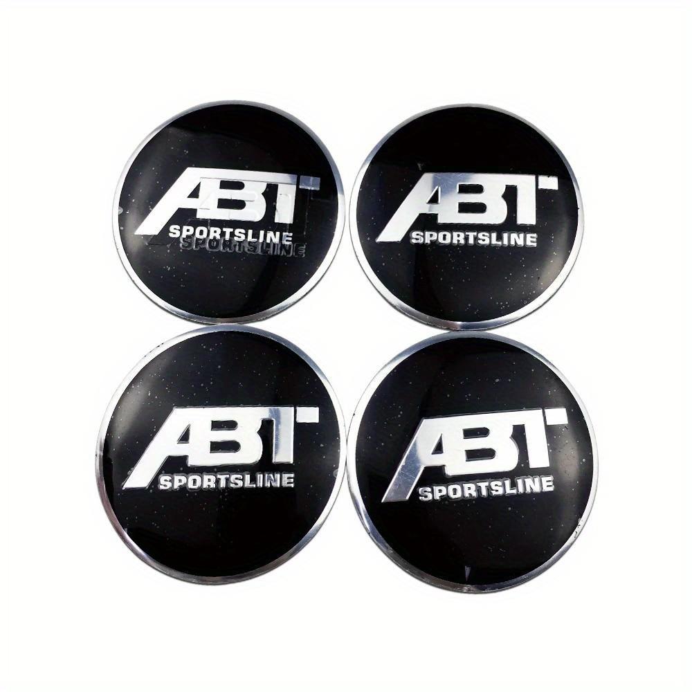 4pcs Compatible for Golf Passat Jetta Touareg Tiguan Caddy Vento Bora Mk6 Wheel Center Hub Caps Emblems with Adhesive Tape ABT-Pattern Compatible