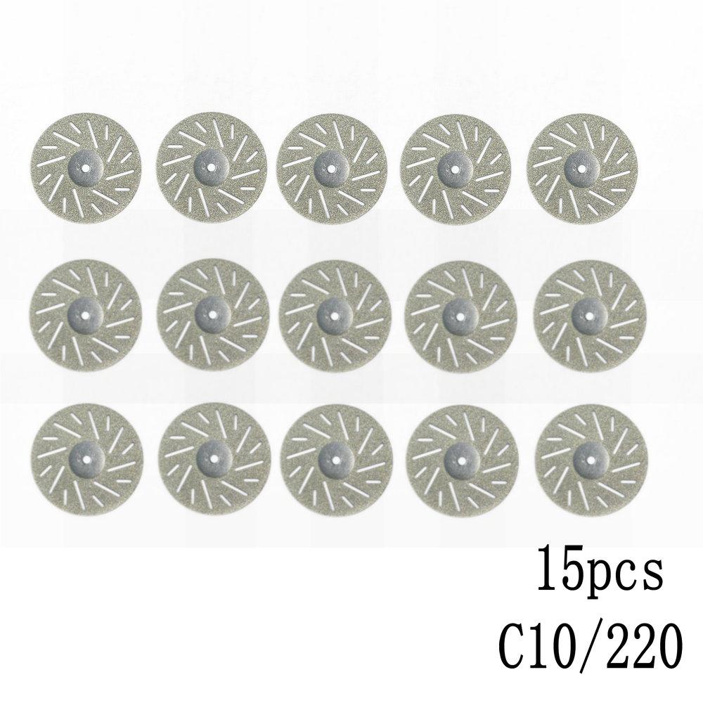 Dental Lab Polishing Shank Mandrel Burs Emery Polishing Kit Disc Cutting Double Side Disk Tool Dentistry Polishing Tools