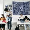 KJHL Quote You Are Wall Tapestry Black and White Inspirational Classroom Kids Tapestries Wall Hanging Motivational Positive Affi