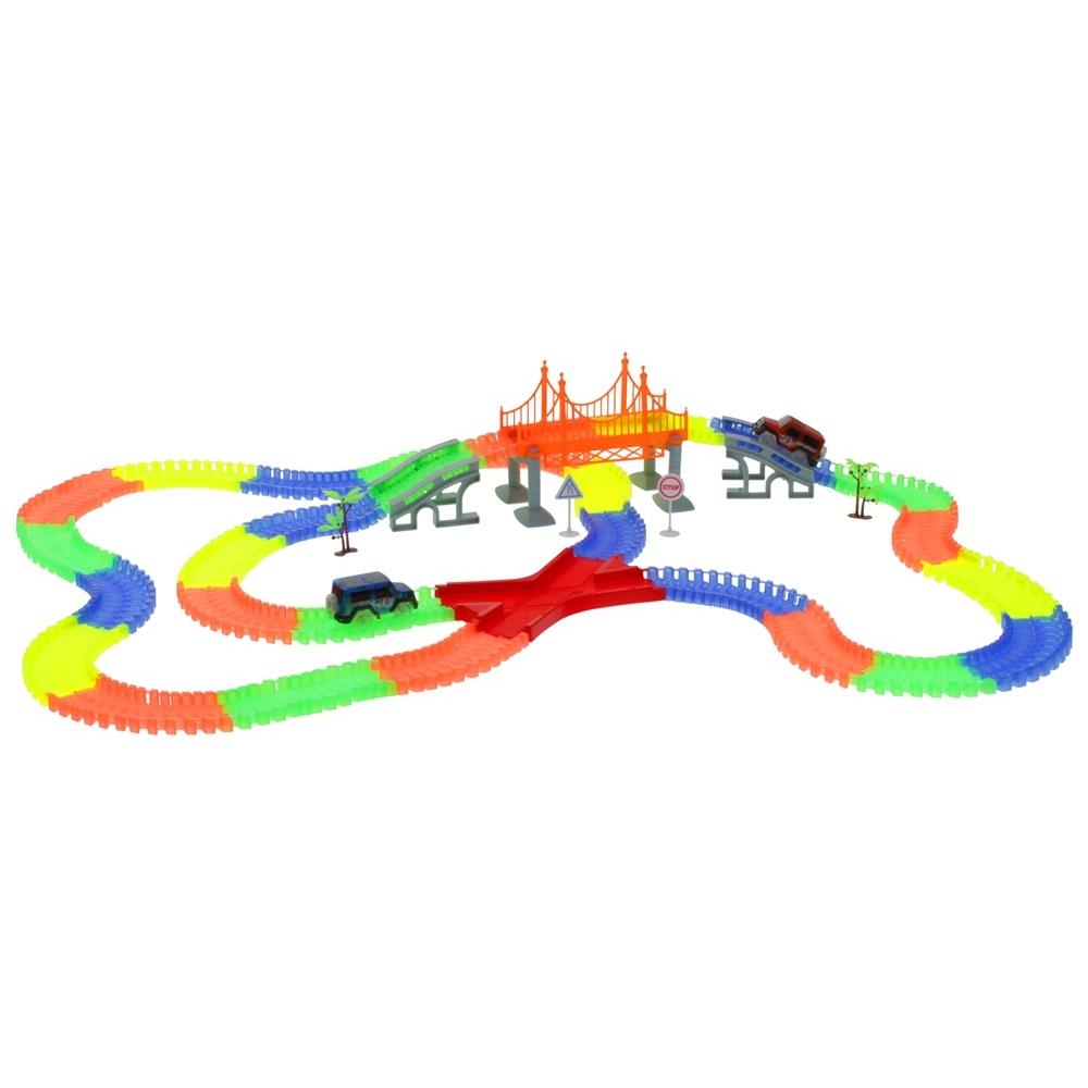 360pcs Glow Tracks 2 Cars Vehicles