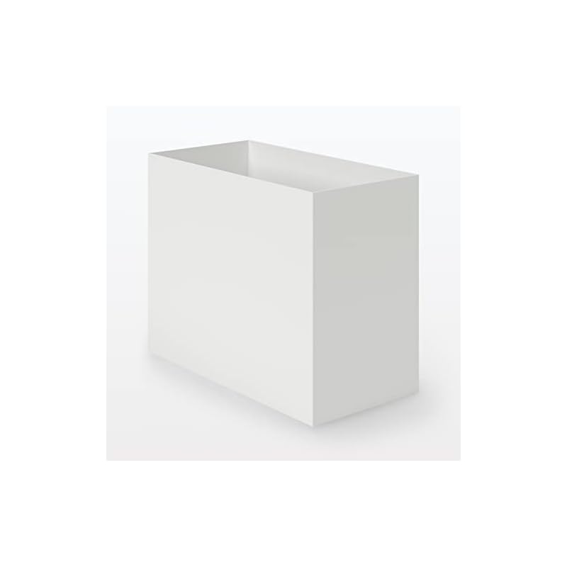 MUJI Recycled Polypropylene File Box - Standard Type - Wide - White Gray, Approx. W15 X D32 X H24cm, 83904371
