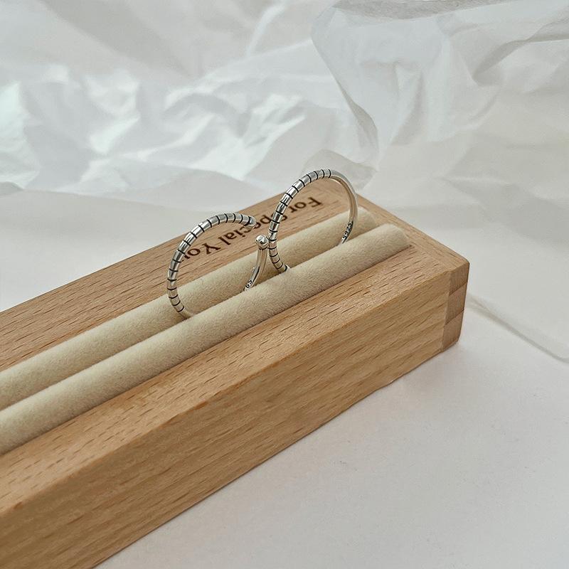 Plain Ring Cold Wind Niche Design High Sense Light Luxury Open Index Finger Ring Fashion Personality