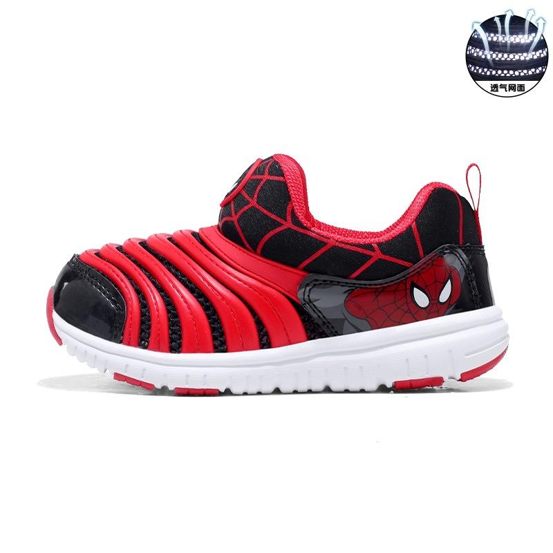 Boys shoes 2025 summer hollow single net classmates boys sports shoes middle older children caterpillar children's sports shoes
