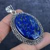 Natürlicher Lapislazuli Edelstein 925 Sterlingsilber Schmuck Anhänger 2,68" A4z75
