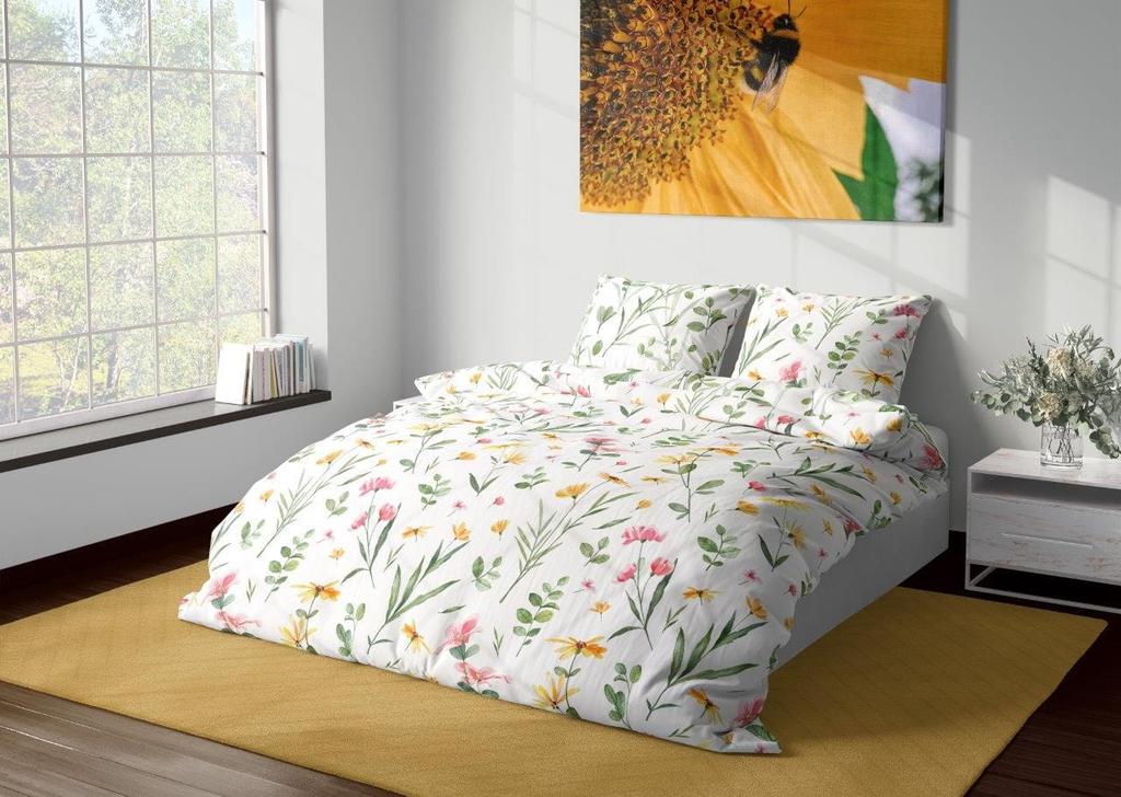 Satin Bedding 160x200 Milagro Flower Meadow
