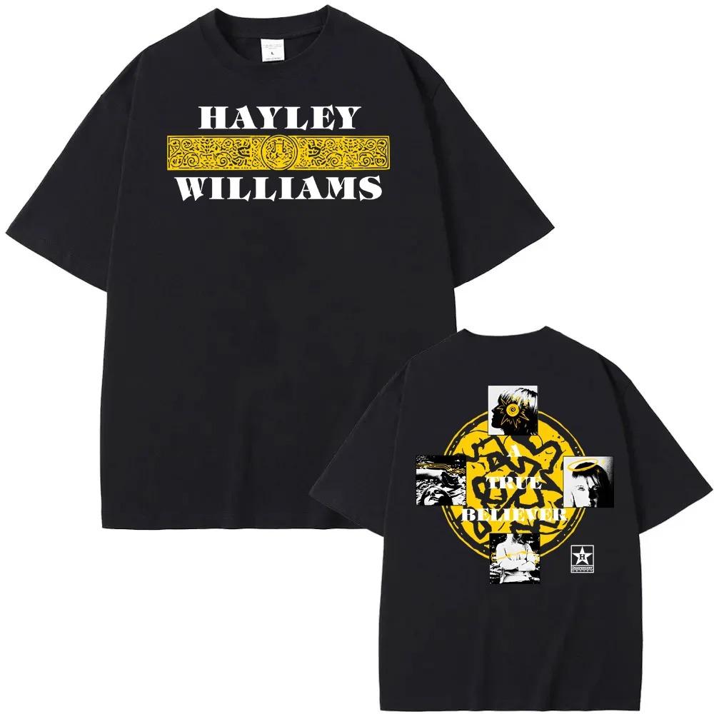 True Believer Ivory Tee Hayley Williams Summer NEW Sleeve High Quality Oneck Oversized Male Female Short Sleeves Casual tees