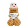 3PCS Mini Funny Penis Positive Handmade Crochet Encouragement Card Cheer Up Gifts Dick Toys Friends Party Boyfriend Room Decorate