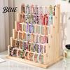 Artistic Jewelry Stand Wooden Log Bracelet Display Organizer Rack