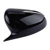 1 Pair Glossy Black Side Rearview Mirror Cover Trim Cap Fit for Genesis G70 2017 2018