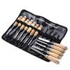 12Pcs Wooden Carving Chisel Set, Woodworking Tools Set with Pouch, Full Size Knife Gouge Kit for Carving Projects Consruction An