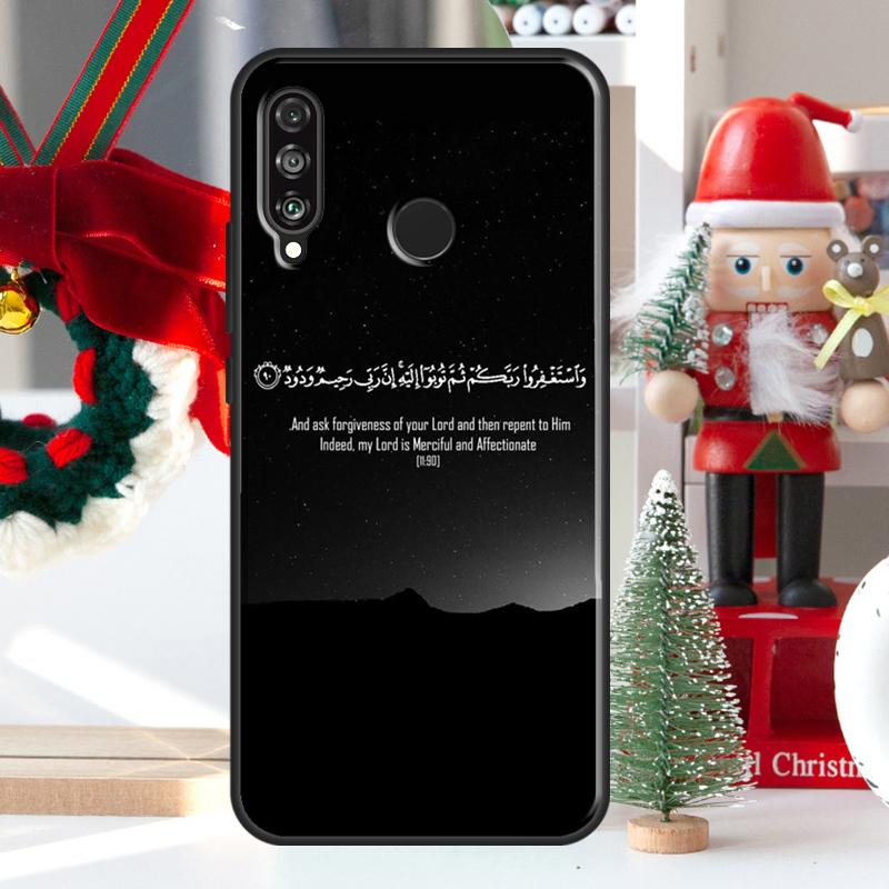 Muslim Surah Ikhlas Islamic Quotes For Huawei Nova Y73 Y60 Y70 Y90 Y72 Y61 Y91 7i 8i 11i 12i 12s 9 10 SE P20 P30 P40 Lite Case