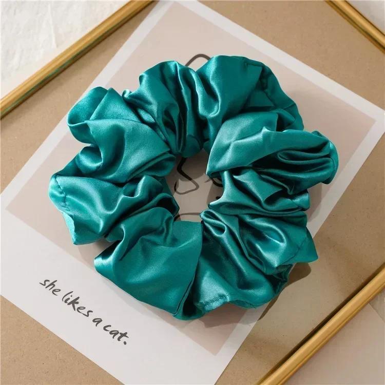 Sweet Temperament Fashion Exaggerated Hair Band Hair Accessories Retro Wrinkle Chiffon Scrunchies for Women Girls