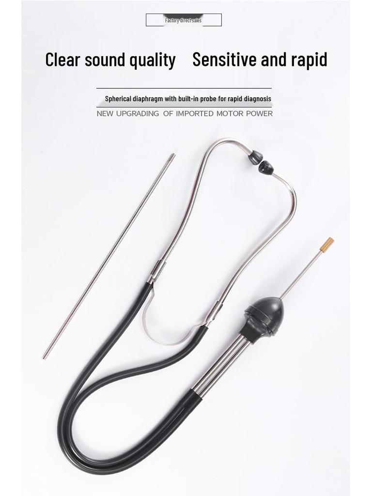 Automotive Cylinder Stethoscope for Engine Noise Diagnosis and Maintenance