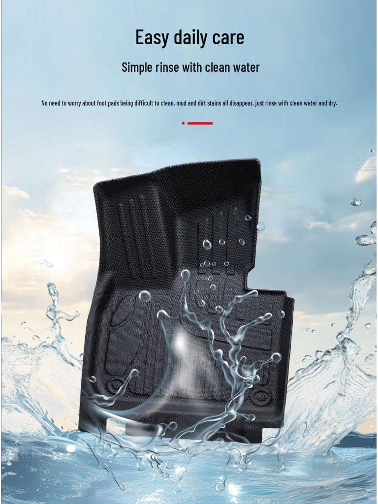 Custom Fit TPE Foot Pads for 25 Car Models, Original Car Color, Double Layer, Full Coverage