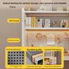 Multi-Layer Desktop Hole Board Storage Rack Stand up Computer Desk Organizer Student Dormitory Bookcase Horizontal Shelf Holder
