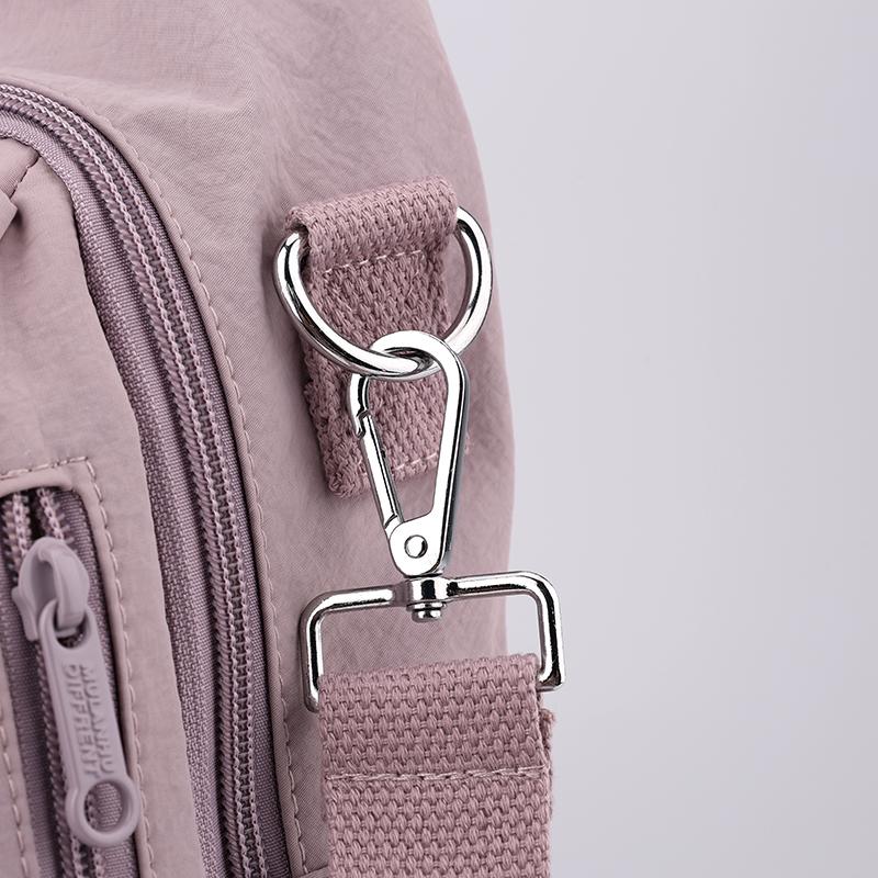 Einfarbiger Damenrucksack Große Kapazität Reiserucksack Leichte Nylontasche