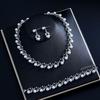 Elegant Pearl Bridal Jewelry Set: Necklace & Earrings