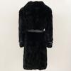 OFTBUY 2024 Winter Warm Plush Fur Top Women Jacket Long Real Fur Natural Rabbit Fur Coat Fashion New Style Can Be Customized
