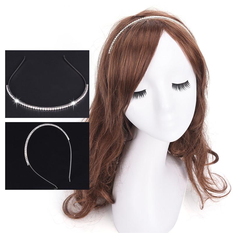 Crystal Rhinestone Headband Hairband Head Wear Elastic Brightness Accessories