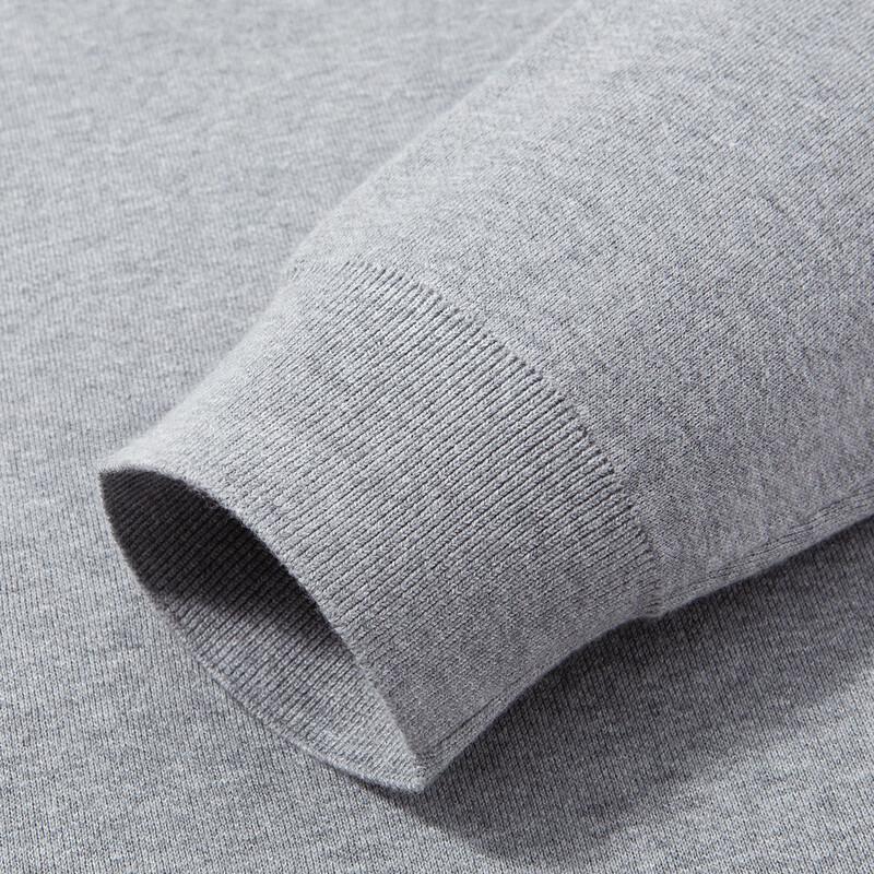 Luozi Men's Cotton Blend Lapel Knit Sweater