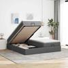 VidaXL Ottoman Bed Frame with Mattress Dark Grey 180x200cm Fabric, Bed Frame with Storage, Bed Frame with 3311242