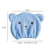 Dry Hair Cap For Women Quick-drying Absorbent Thick Microfiber Head Towel Korean Cute Bear Embroidered Shower Cap Towel
