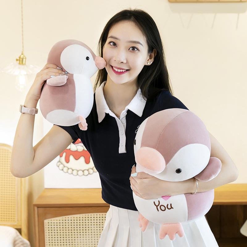 Jucărie de pluș pinguin populară, drăguță, super moale, din bumbac pufos, păpușă pinguin, cadou acvariu