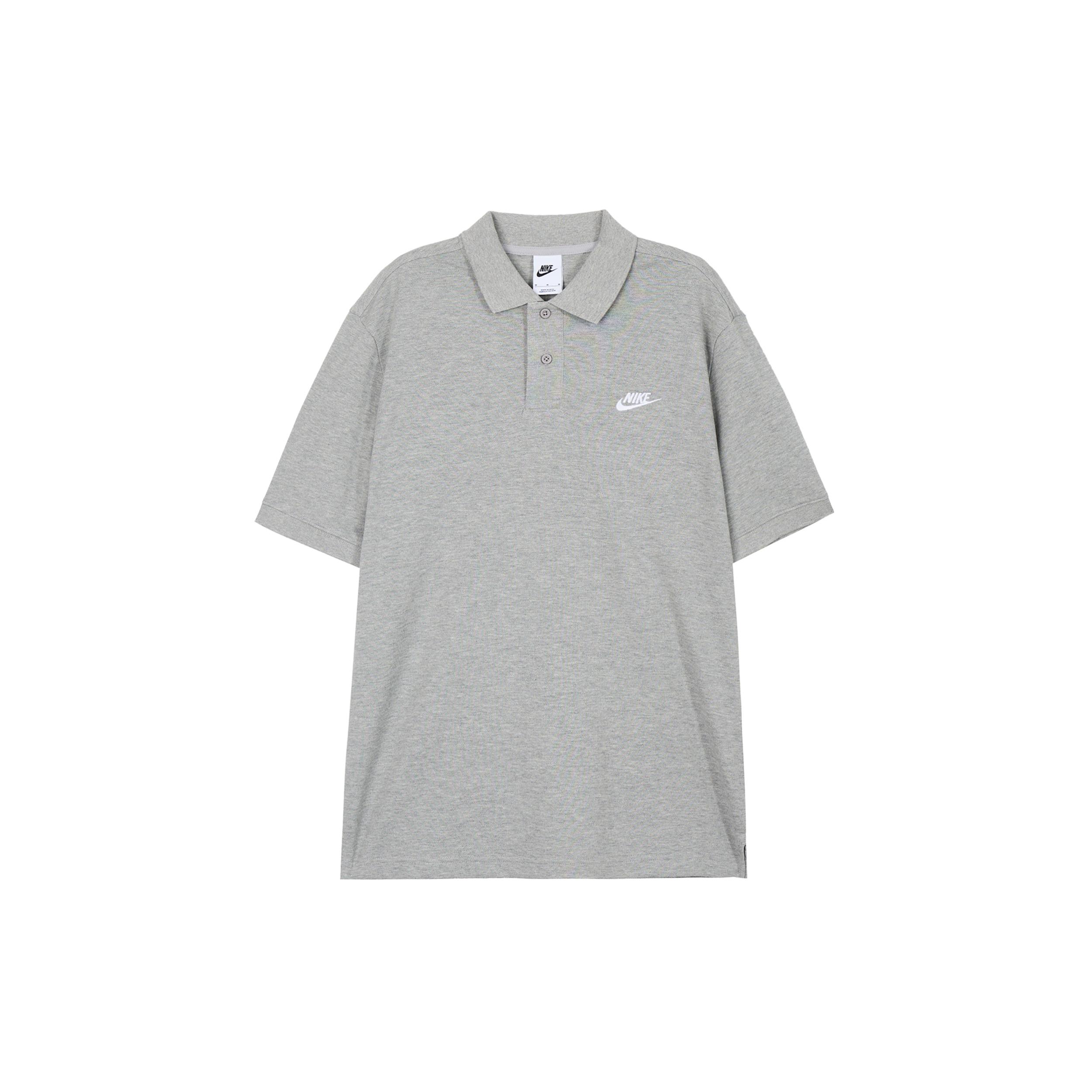 

New Nike Club Polo Shirt Men s Gray FN3895-063 M