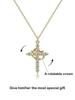 Zinc Alloy Micro-Inlaid Zircon Pendant Necklace Sporty Bamboo Chain Luxury Clavicle Jewelry