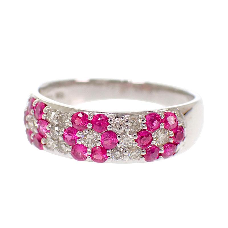 no brand  #15(JP Size) ring K18 white gold Women