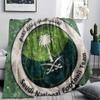 1PC Saudi Arabia National Football Team Patterned Flannel Blanket Suitable For All Seasons for Home Decor Warmth and Comfort Gifts Holiday Present