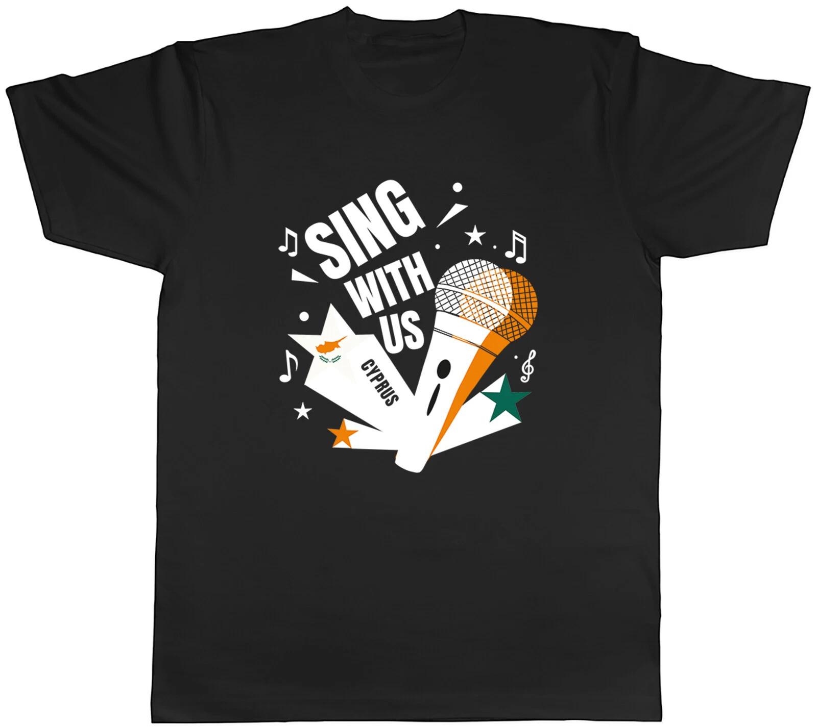 Cyprus Music Mens T-Shirt Sing with us Unisex Tee Gift S
