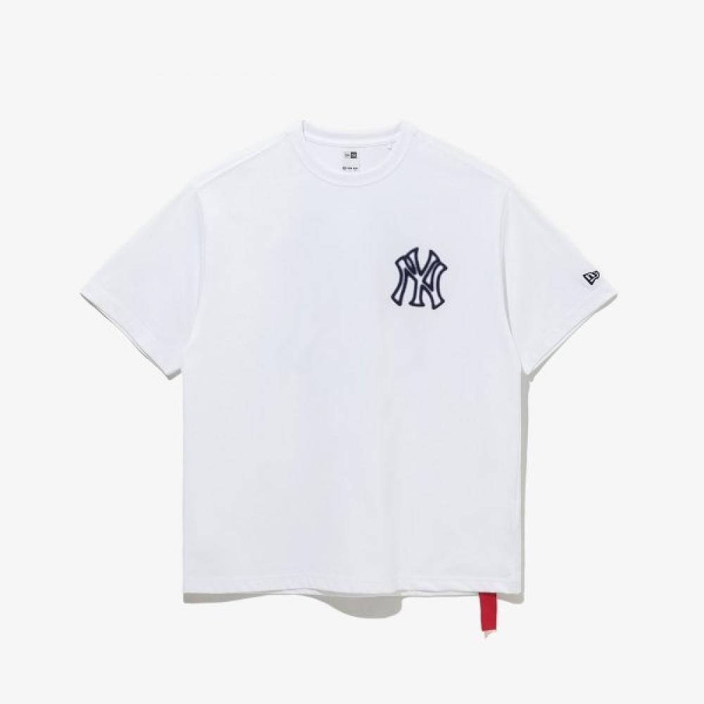 New Era New York Yankees Neon Logo T shirT whiTe 14536479 WHITE/XXL