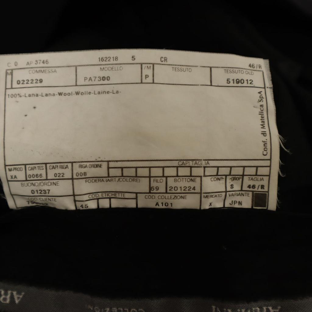 ARMANI COLLEZIONI Slacks pants 46R black Men's Used