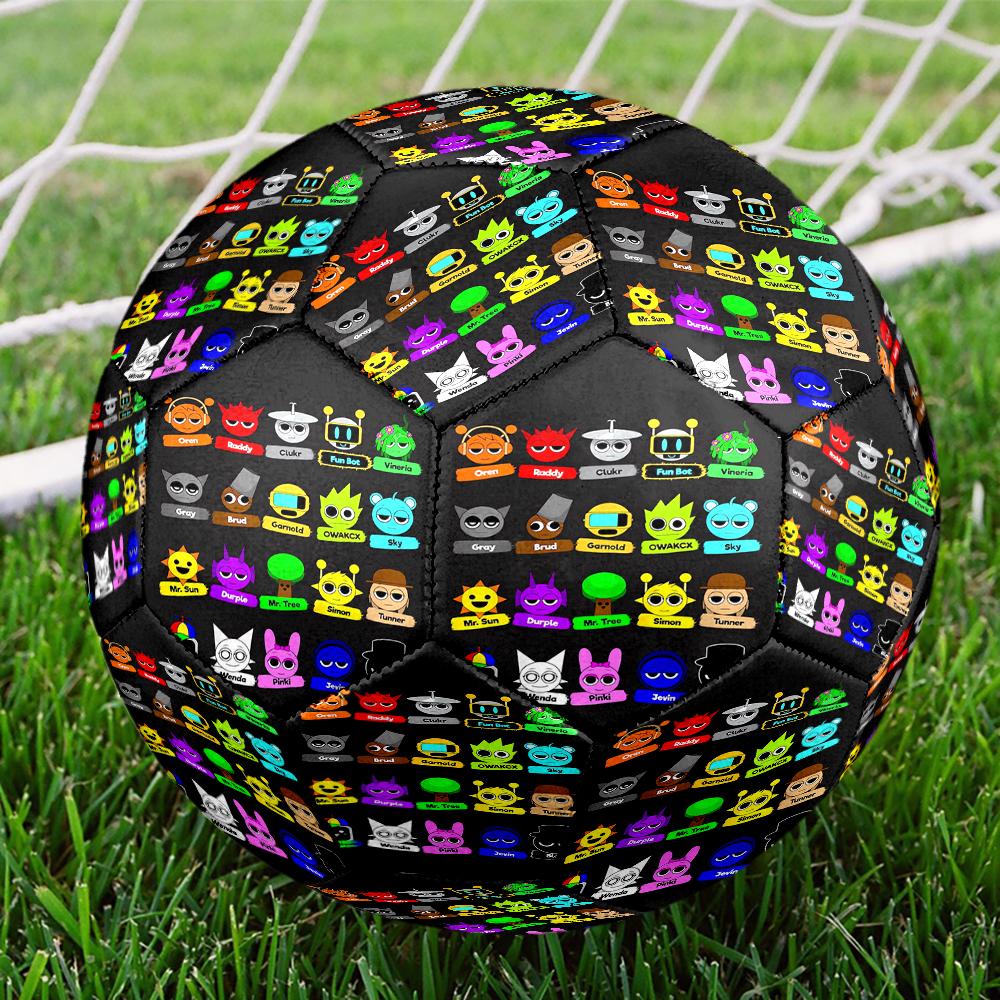 Sprunki Theme Size 5 Soccer Ball, Suitable for Both Indoor and Outdoor Matches, a Gift Suitable for Everyone.
