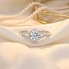 Wholesale 925 Silver 1 Carat Moissanite Ring Women Engagement Designer Jewelry Fine Fashion Wedding Simple Design Rings