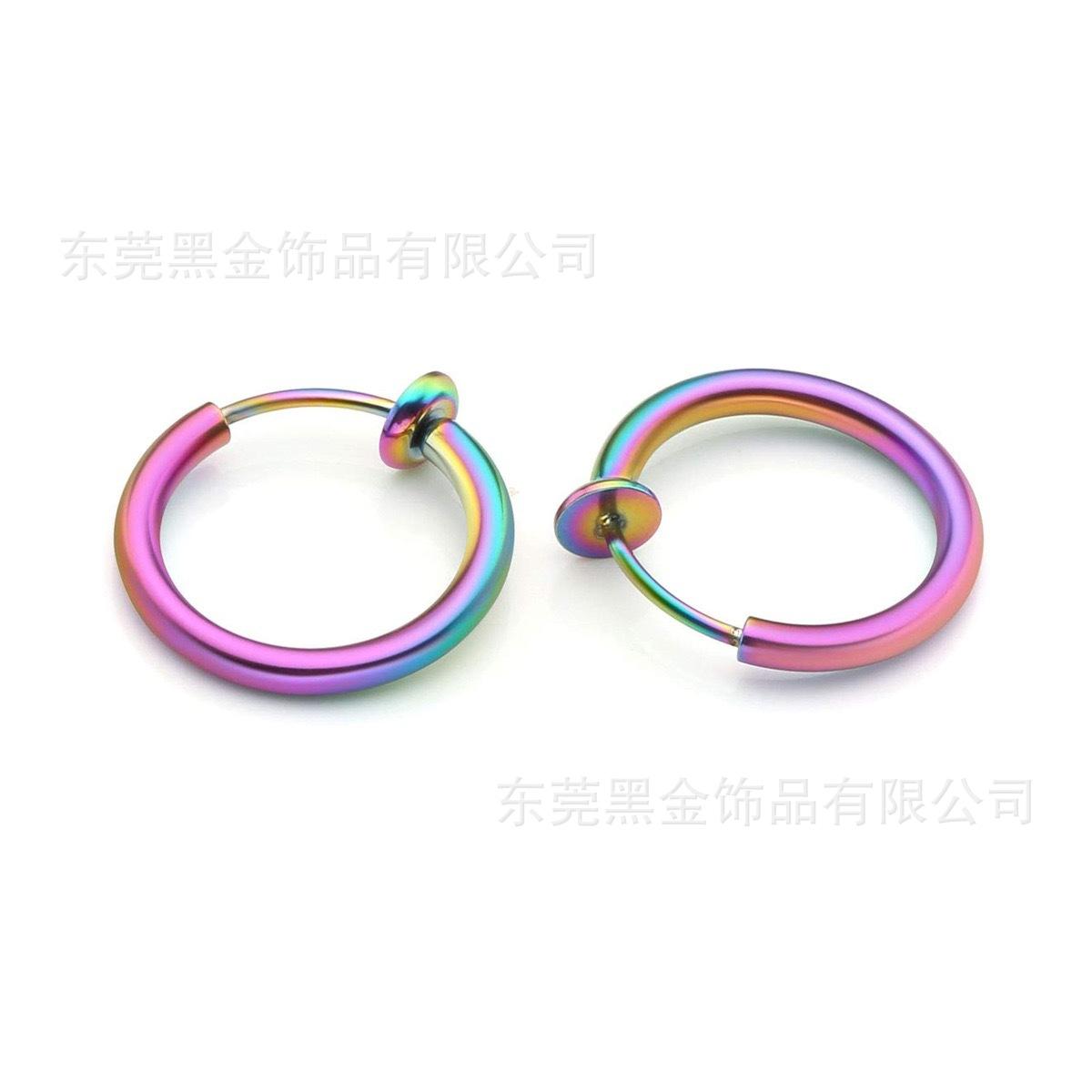 

Клипсы для ушей без отверстий, круглые серьги своими руками, кольца для носа, кольца для губ, безболезненные серьги с пружинами, ювелирные изделия 2.0 wire diameter 20mm