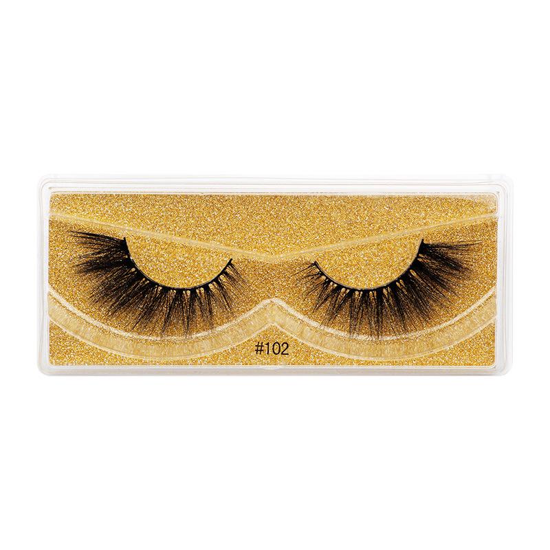 3D Imitation Mink False Eyelashes - Natural, Thick, and Three-Dimensional Style
