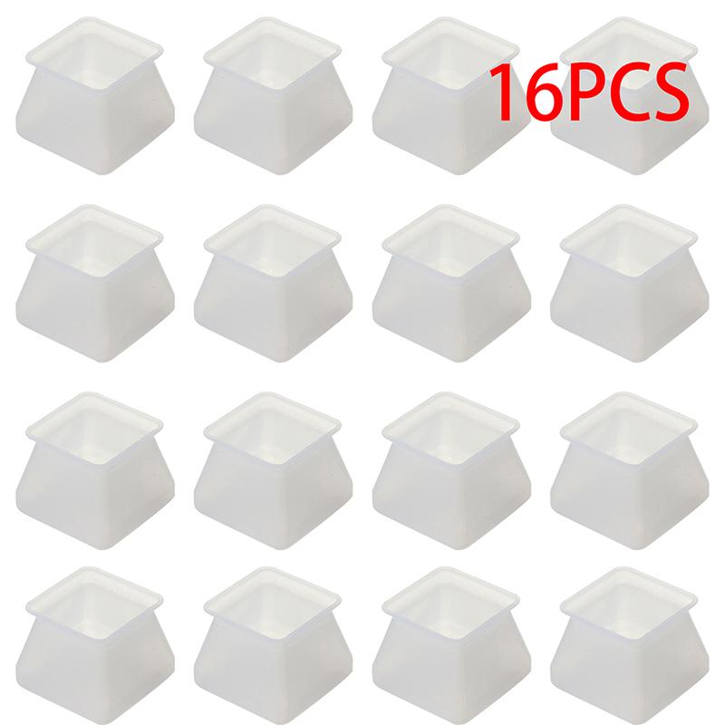 

16/24/32 шт. силиконовые чехлы для ножек стула, нескользящие подушечки для ножек мебели, защитные накладки на пол, нижние колпачки для ножек стола, детали мебели L-16pcs
