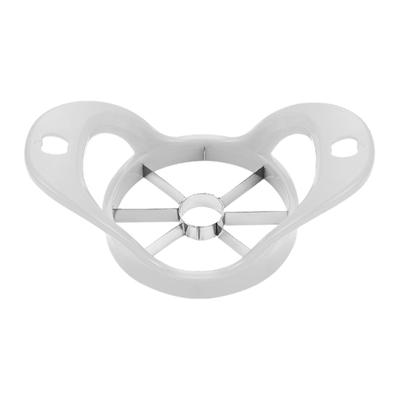 Cortador de frutas con cuchilla de acero inoxidable, 8 piezas, rebanador de manzanas, fácil de limpiar, cortador de peras y descorazonador para cocina casera.
