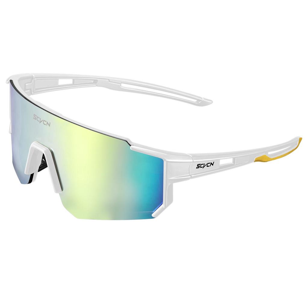 SCVCN Unisex Outdoor Cycling Sunglasses: Windproof & Sandproof One-Piece, Sporty Design
