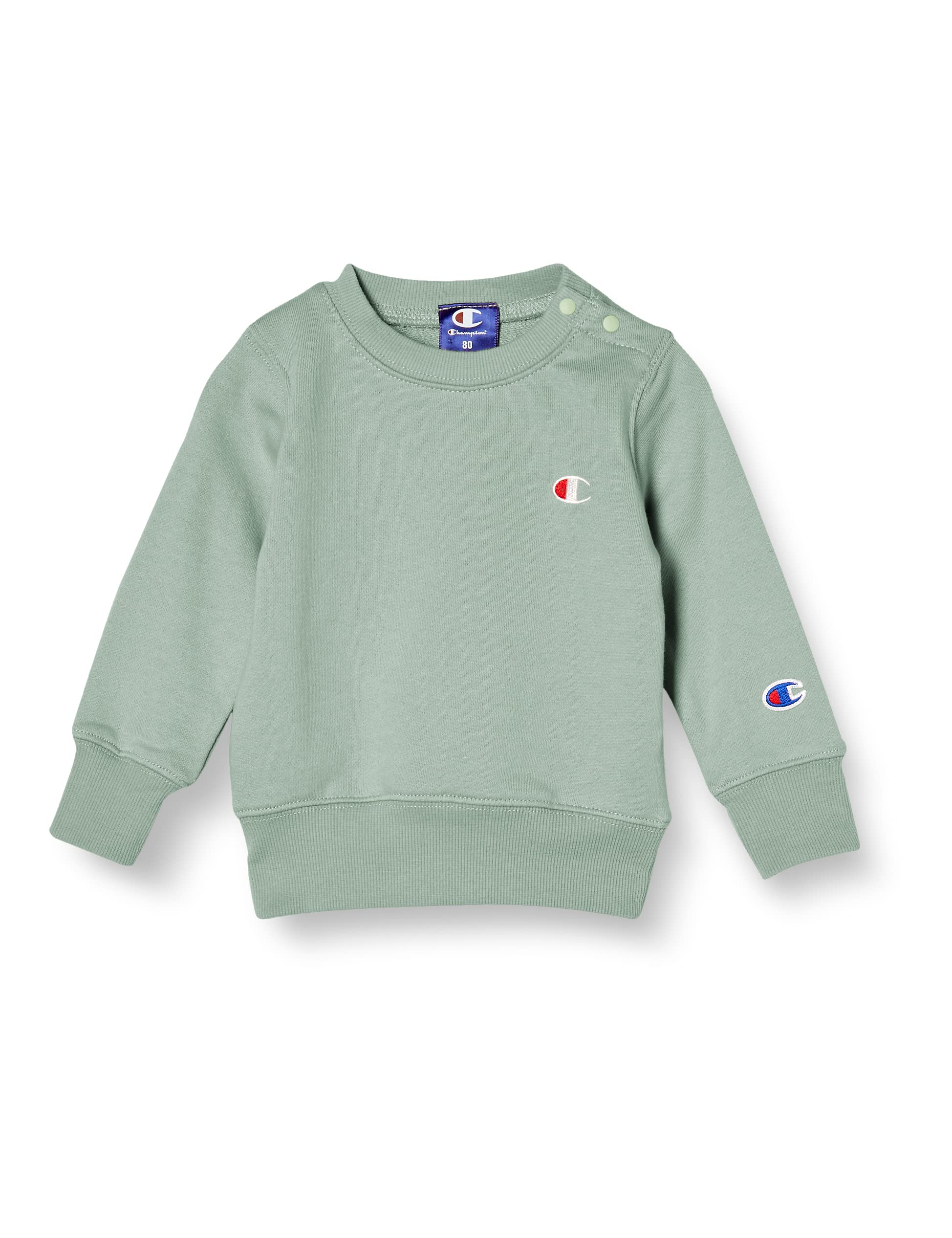 

Champion Basic Logo Baby Size 80 One-Point Sweatshirt, Green, зелёный