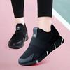 Cloth shoes winter velvet warm two cotton shoes soft sole all black shoes