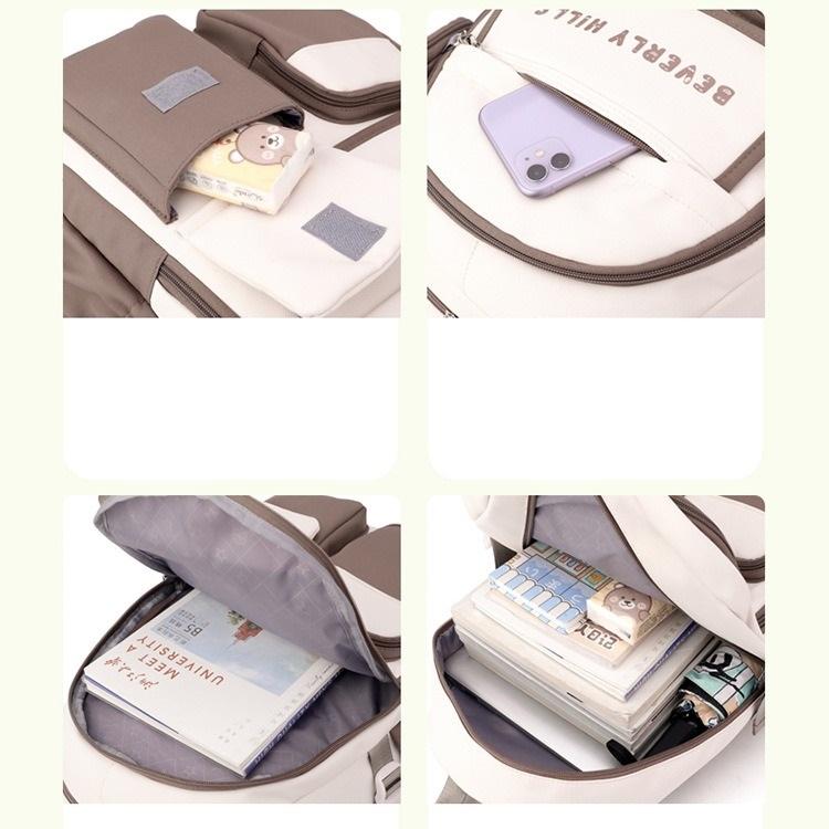 Gimnazjum Liceum Student Torba Szkolna Duża Pojemność Plecak Wysokiej Wartości(29*18*45cm)9658